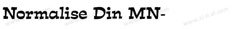 Normalise Din MN字体转换